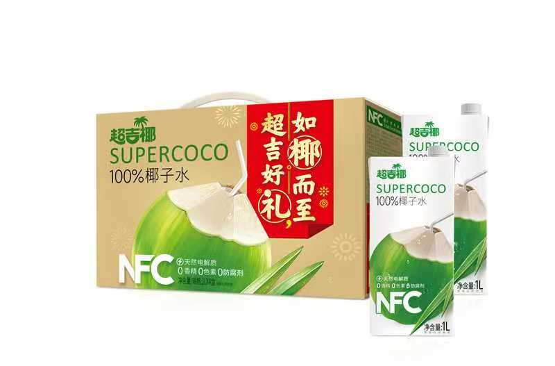 超吉椰椰子水礼盒1L*4/提
