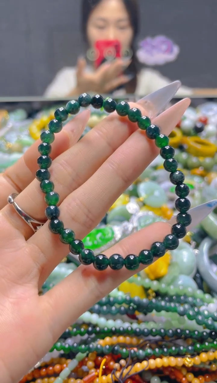 颈饰未镶嵌翡翠5MM