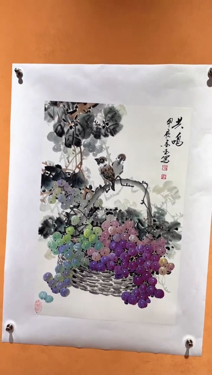 国画刘金玉教授亲笔手绘