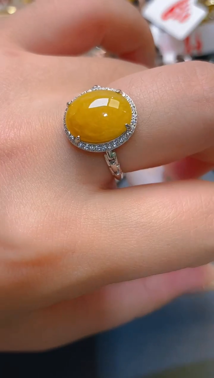 【闪购商品】翡翠耳饰银S925镶嵌天然A货翡翠1