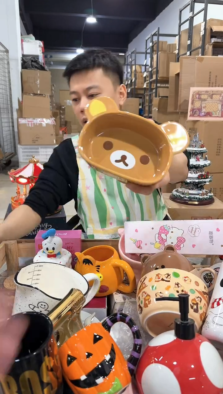 瓷片原盒熊弟深碗