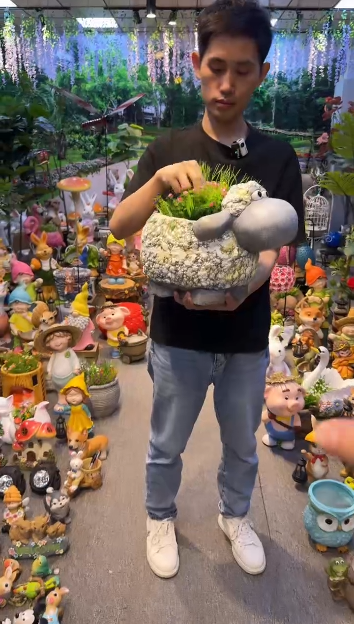 无花朵花园庭院摆件&00&