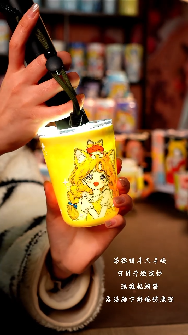 景德镇陶瓷手工手绘杯杯