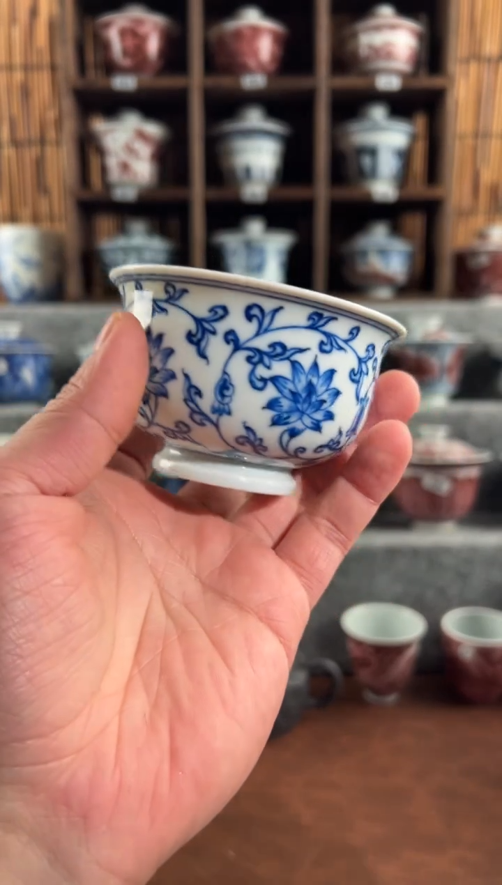 【闪购商品】651天禄言瓷手绘茶器天花板