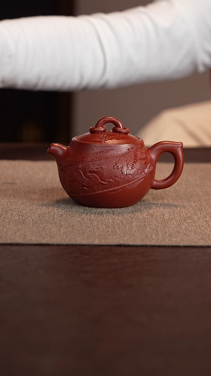 【闪购商品】紫砂茶壶大红袍双环