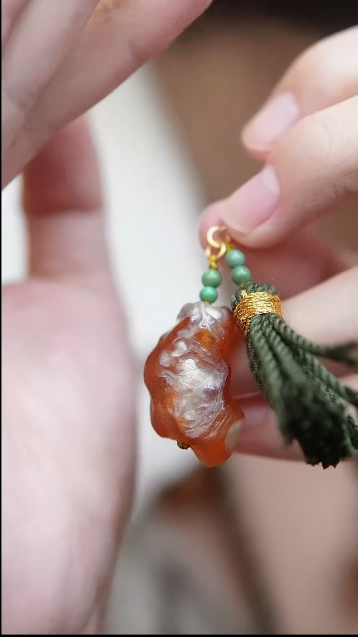 裸石蜜蜡未镶嵌*蜜蜡提溜*活扣头可拆*百搭手串项链