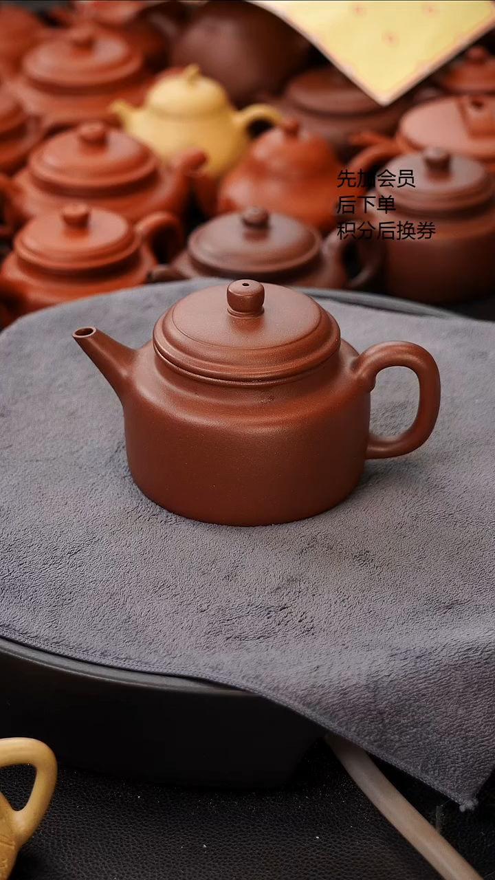 茶壶紫砂风*微瑕老紫泥剑流德中