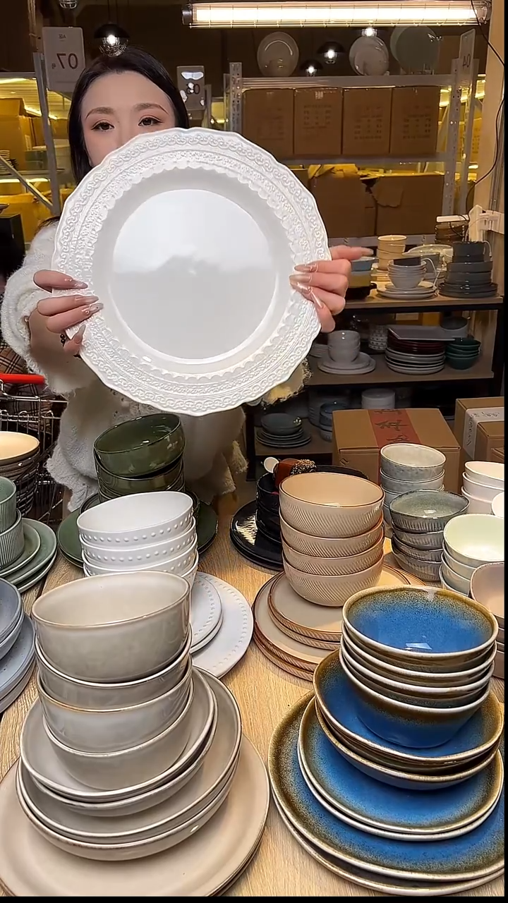 瓷78外贸尾货窑变釉下彩默外微瑕