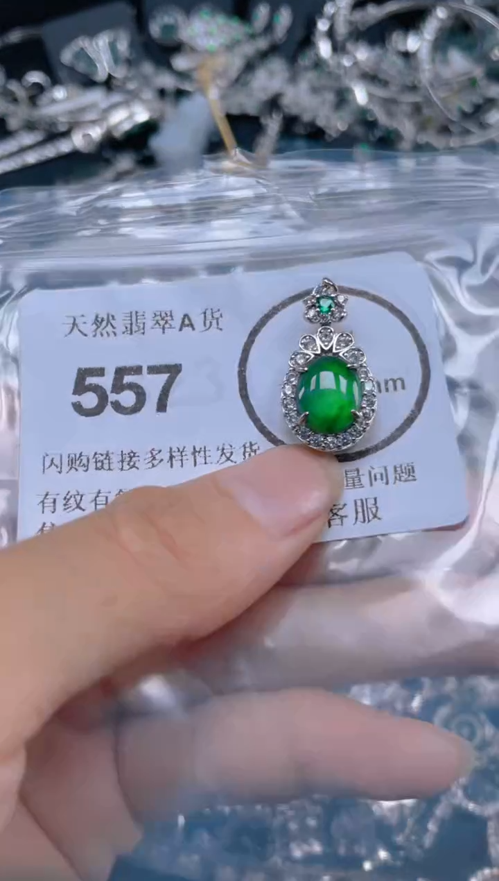 翡翠未镶嵌吊坠(不含链)557