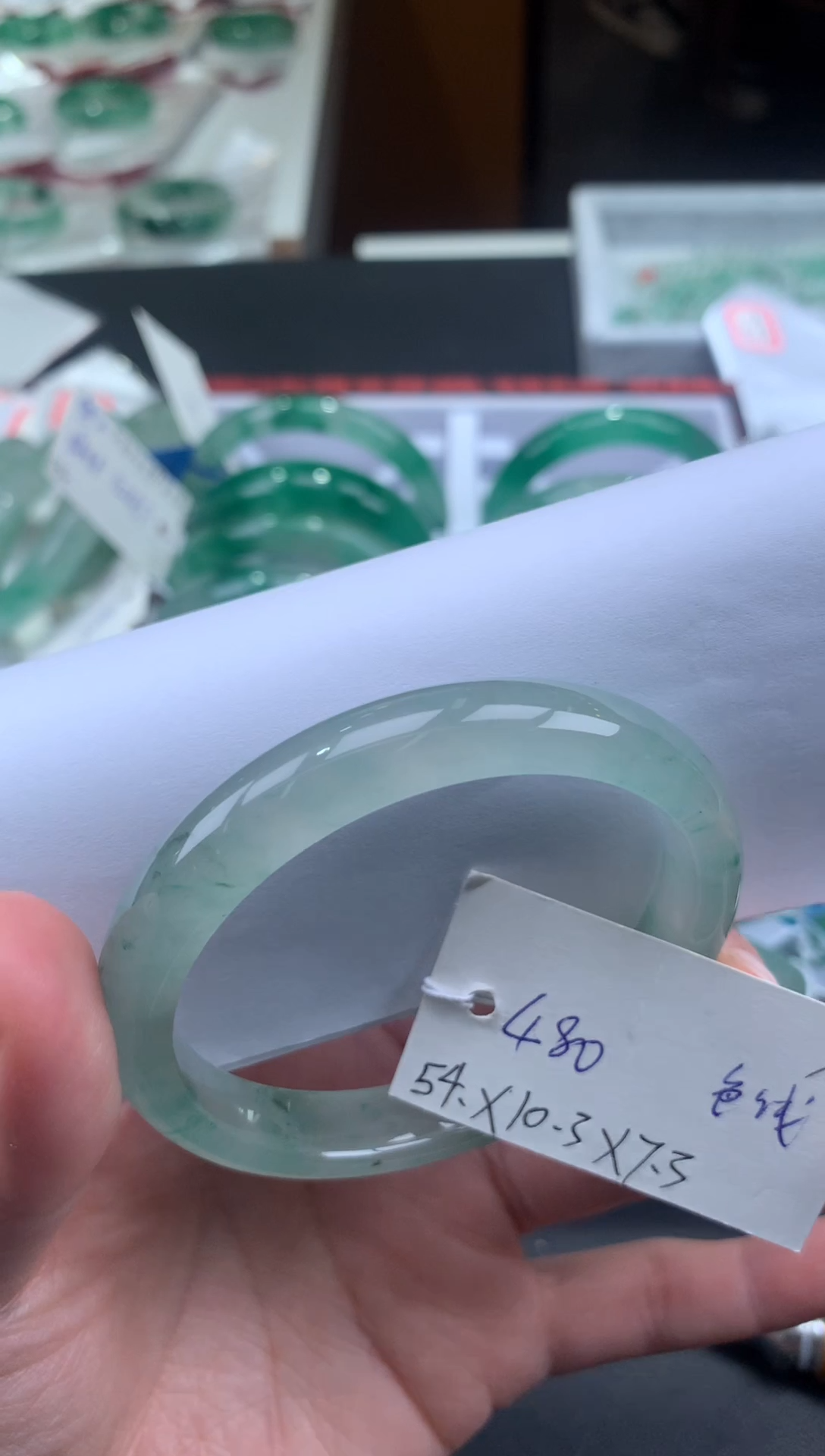 【闪购商品】石英质玉手镯未镶嵌天然玉石非洲翠手镯
