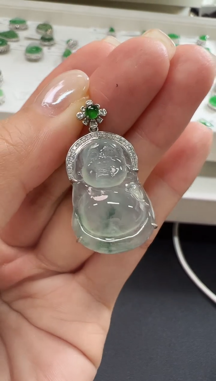 颈饰18K金镶嵌翡翠KYSX1128-006