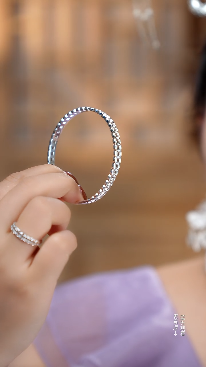 珐琅足银999铜钱手镯