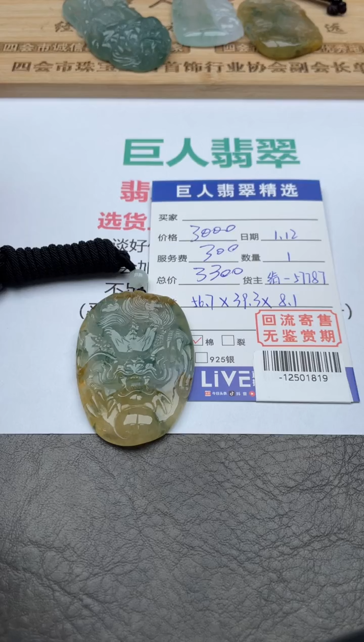 【闪购商品】翡翠颈饰未镶嵌-12501819