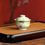 【景德镇雨溪山房】绣球戏蝶盖碗 yxys00001陶瓷