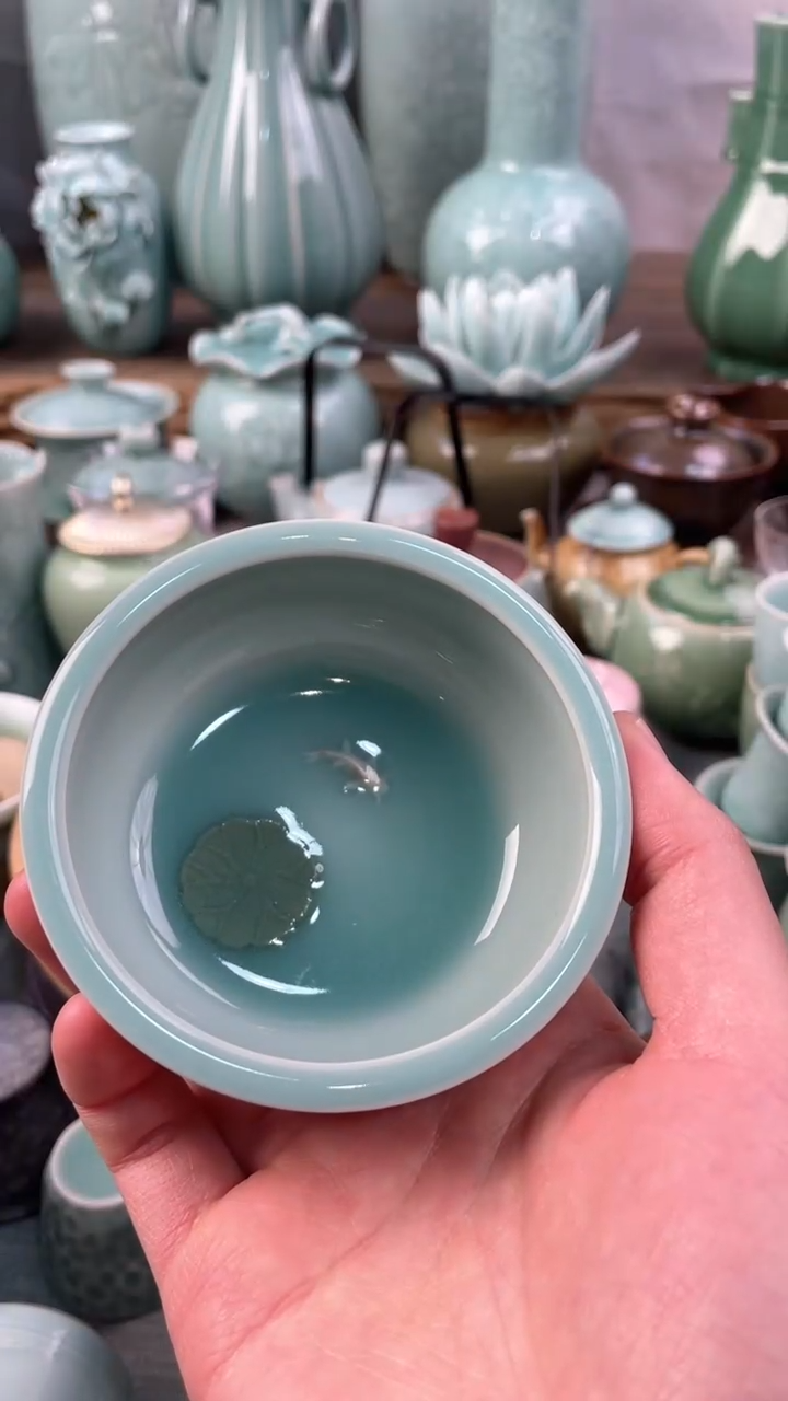 【闪购商品】纯手工 正品 慧仙青瓷 主人杯