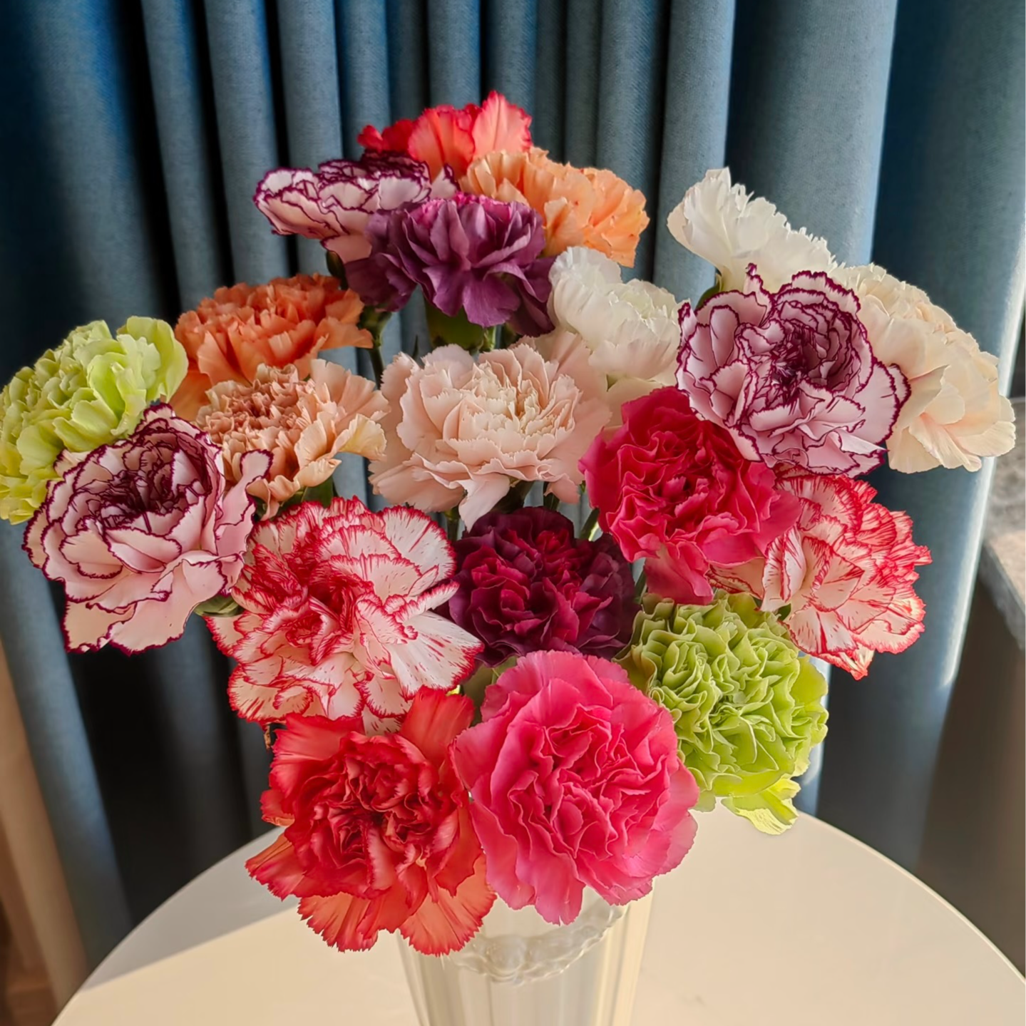 混色单头康乃馨    20支  任意2单升级顺丰冷链/德邦空运