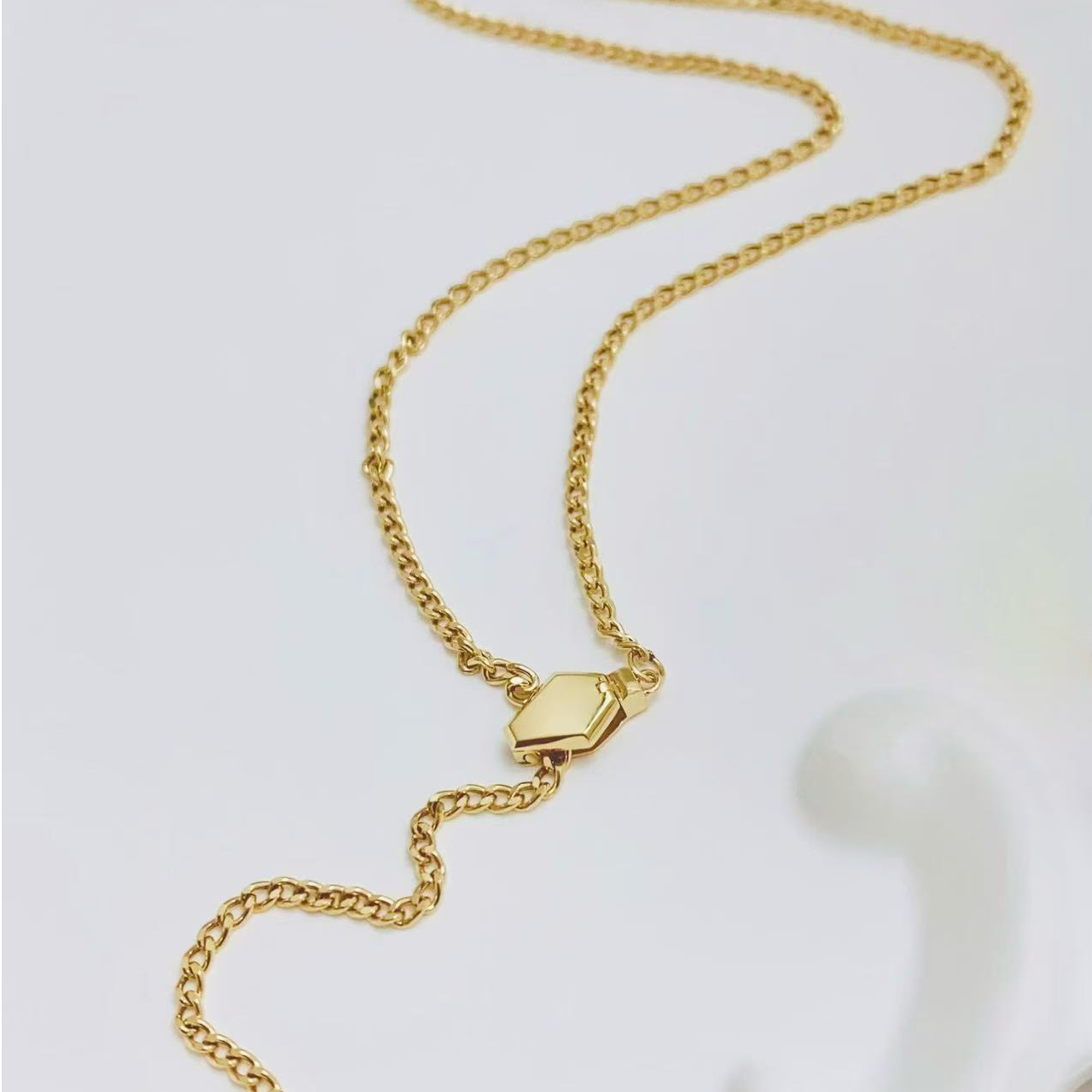 蛇链｜18k金蛇形项链1228#45cm全链长可调节