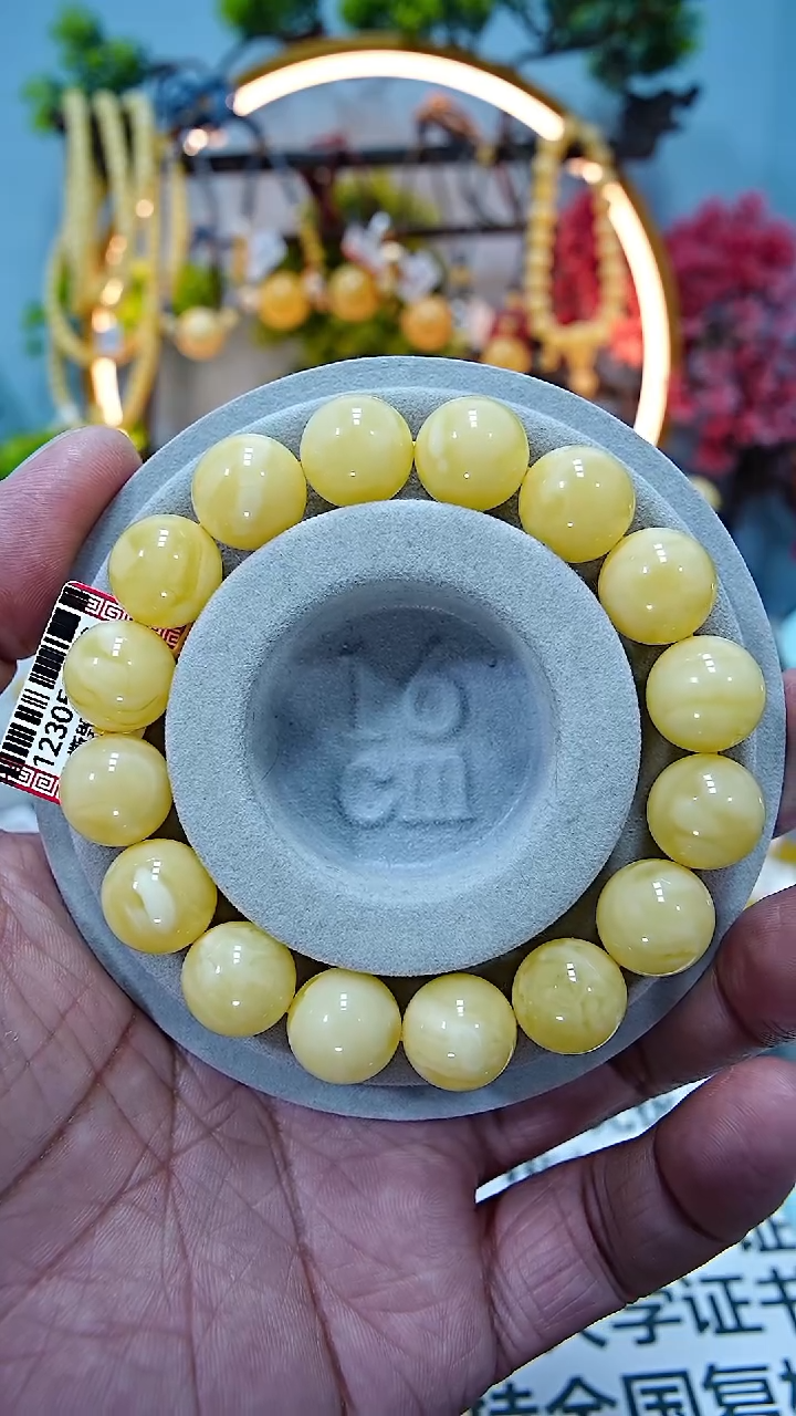 【闪购商品】蜜蜡手串未镶嵌12******