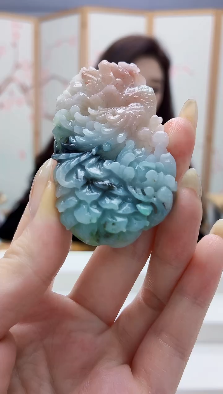 未镶嵌定制翡翠4829jw-毛货挂件20