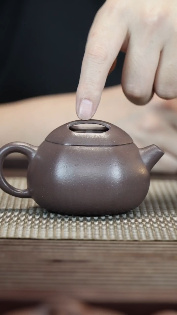 茶壶紫砂天青六方牛盖西施半手工150CC