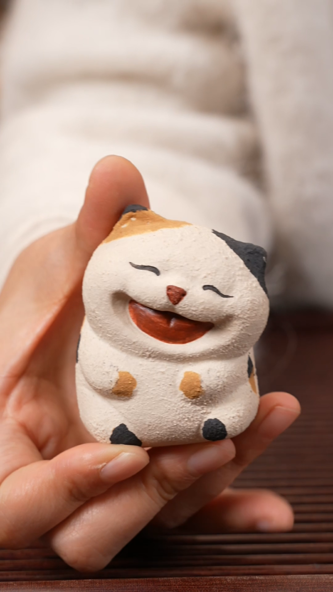 【闪购商品】紫砂茶宠三花小猫