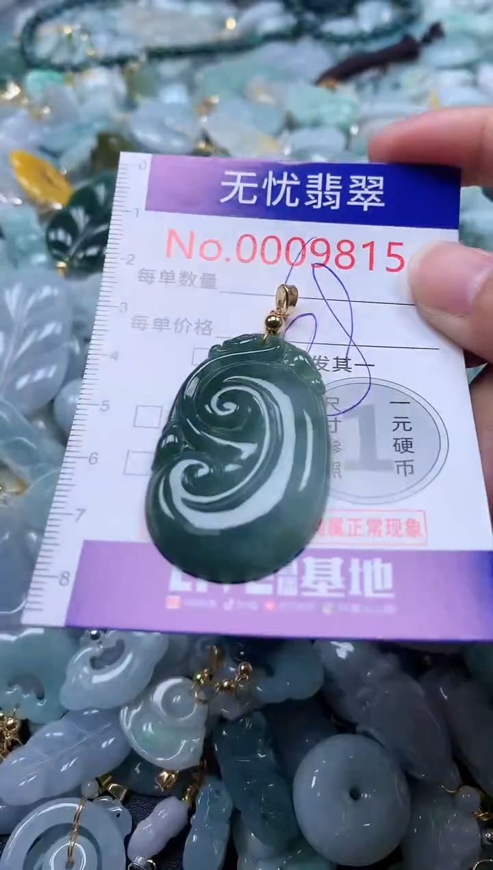 翡翠未镶嵌吊坠(不含链)9815