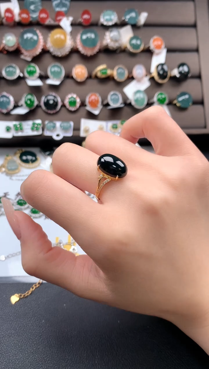 【闪购商品】翡翠戒指银S925镶嵌321321321