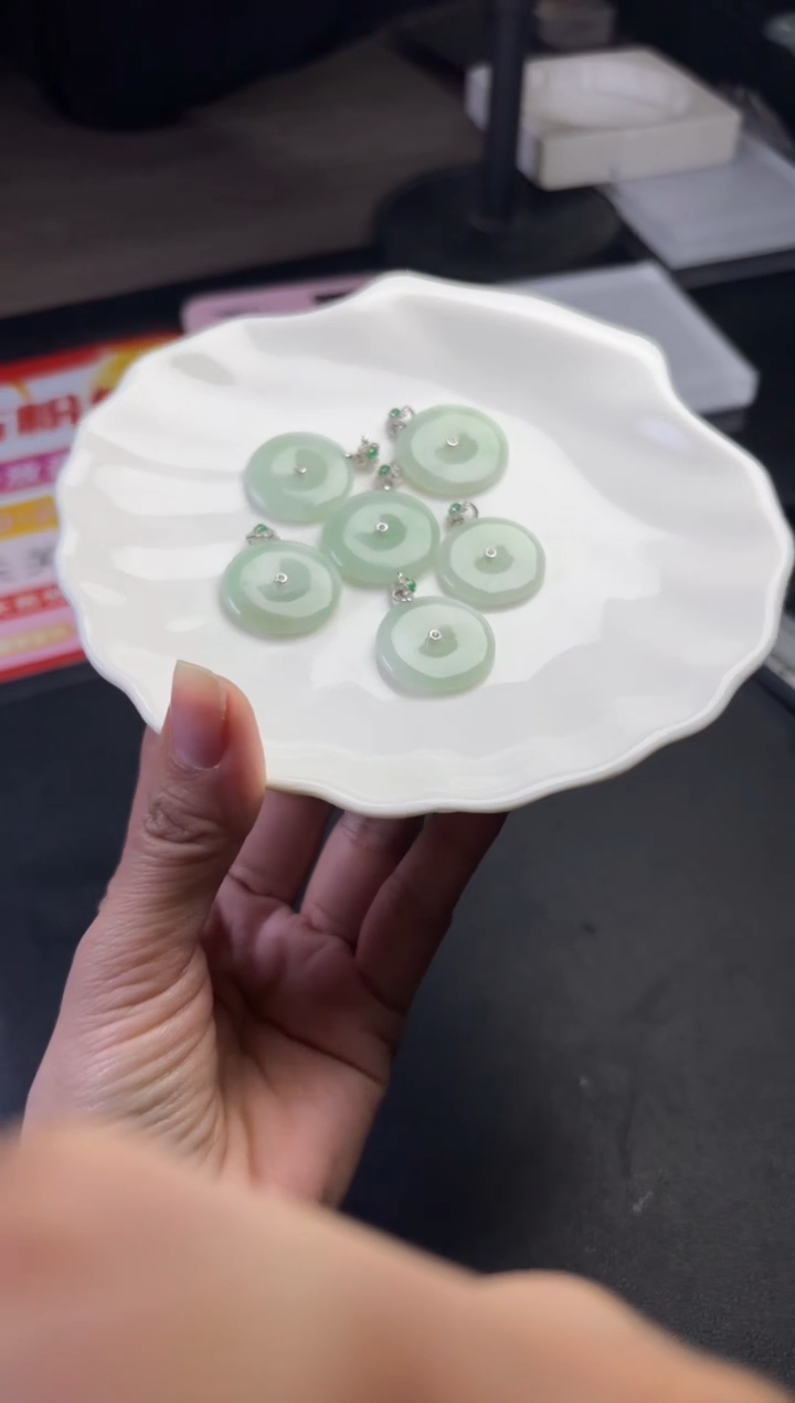 【闪购商品】翡翠挂件银S925镶嵌多样性发一件F619019