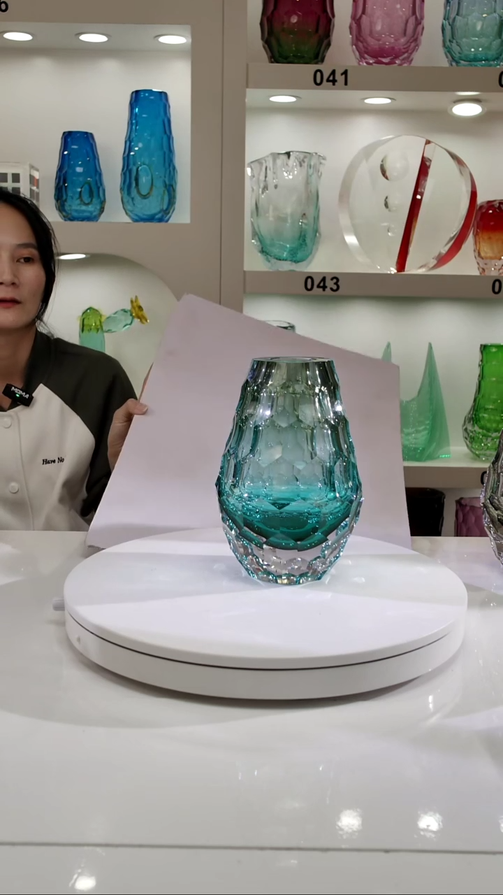 用****7湖水绿烟青色花器