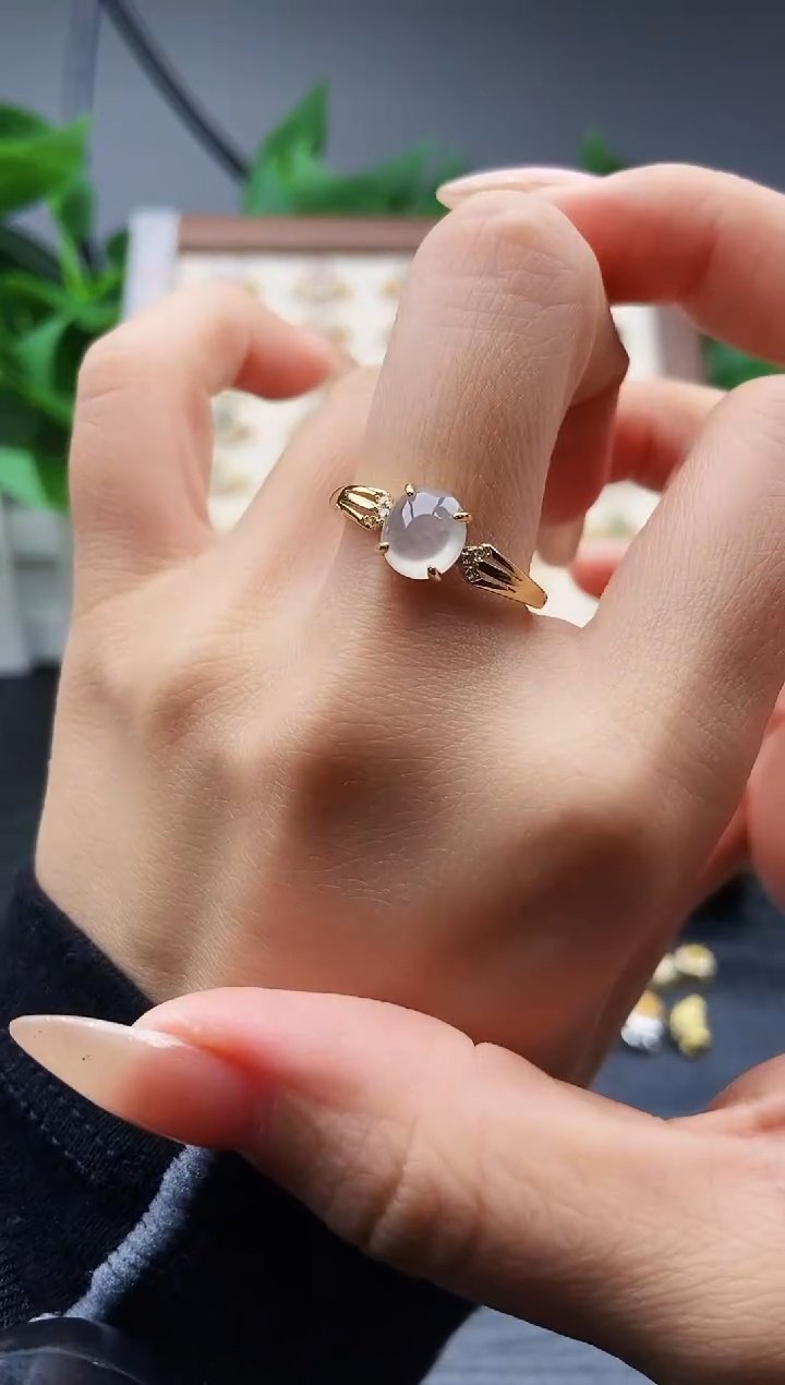 银S925镶嵌戒指翡翠12