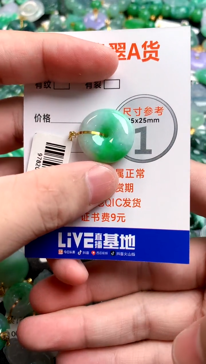 颈饰18K金镶嵌翡翠0282005711