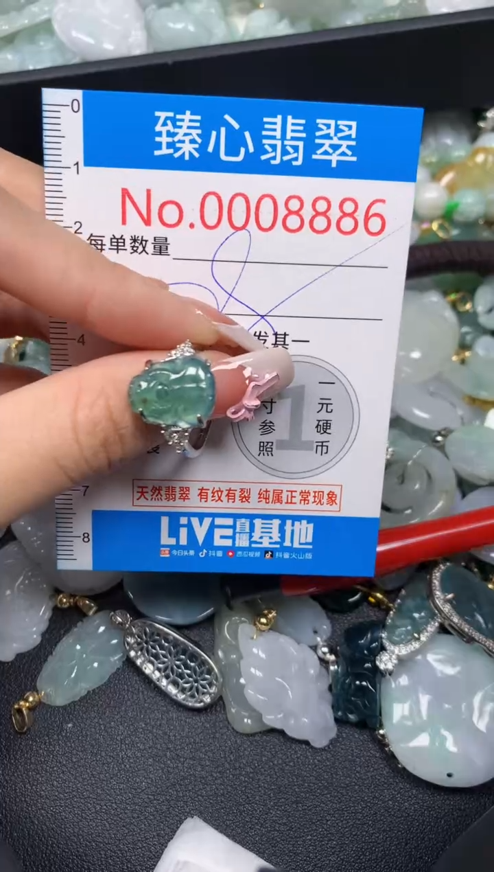 【闪购商品】翡翠颈饰未镶嵌含绳0008886