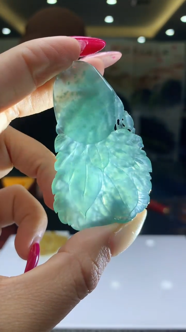 【闪购商品】定制翡翠未镶嵌1062xlj-毛货挂件1