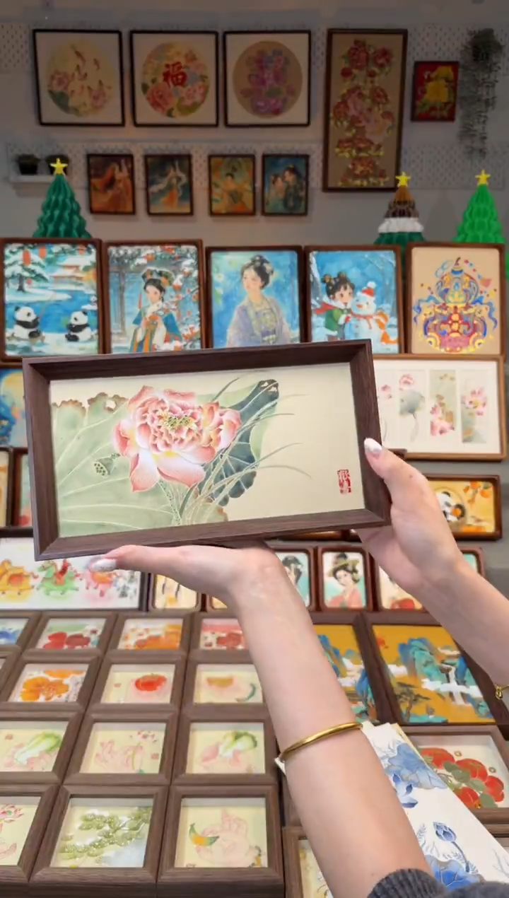 国画大叶荷花 手绘国画27