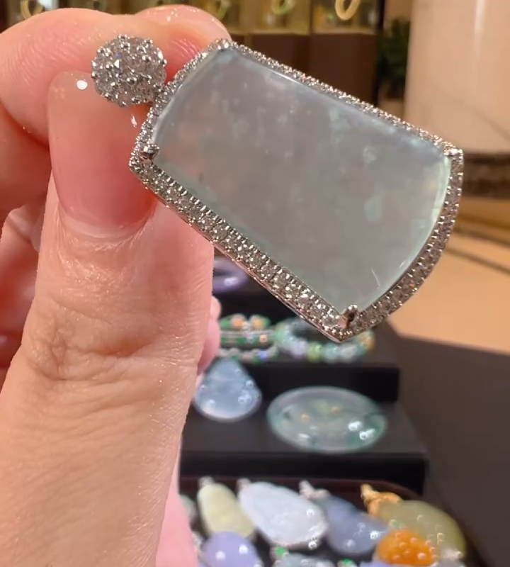 天然A货翡翠SW05无事牌吊坠多样性发一