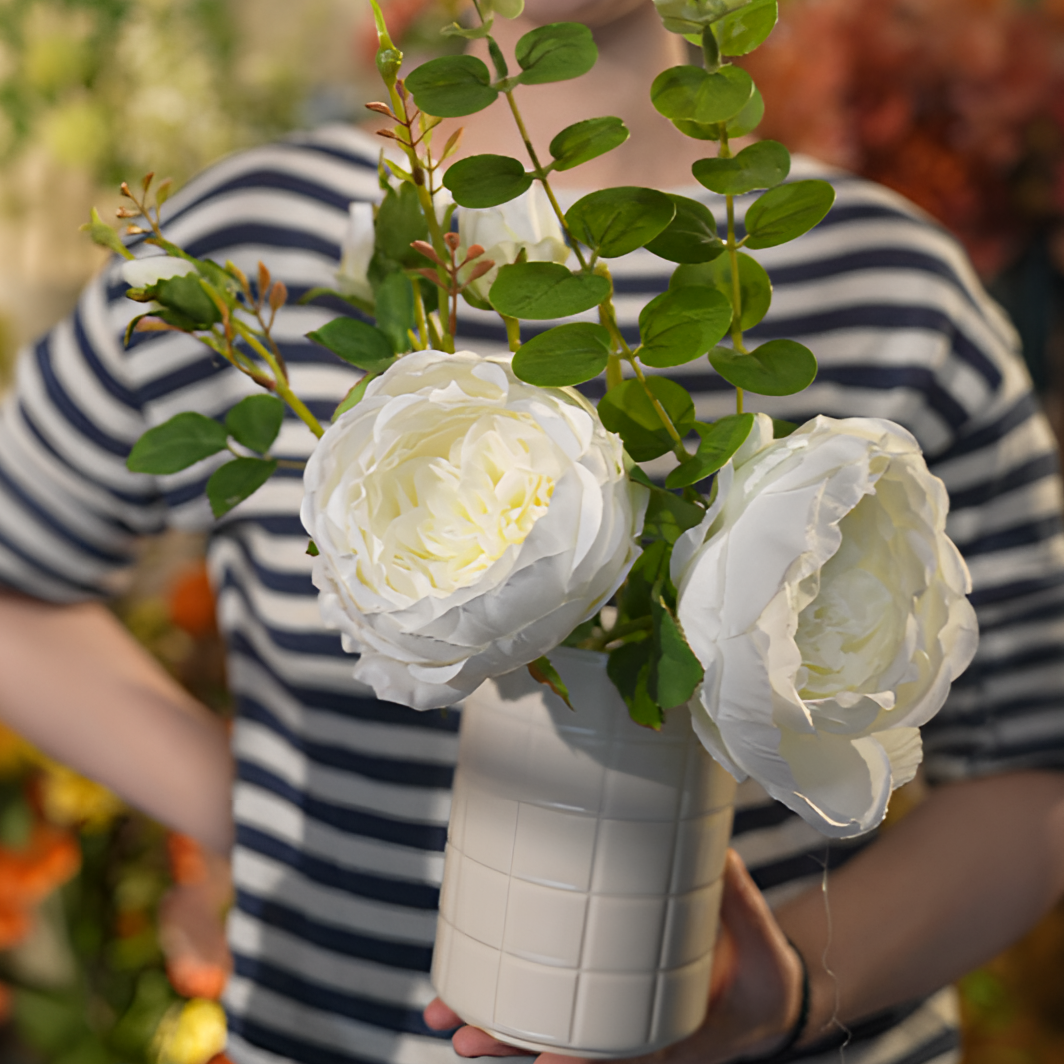 奥斯汀仿真花绢花室内假花绢布餐桌摆设家居装饰摆件