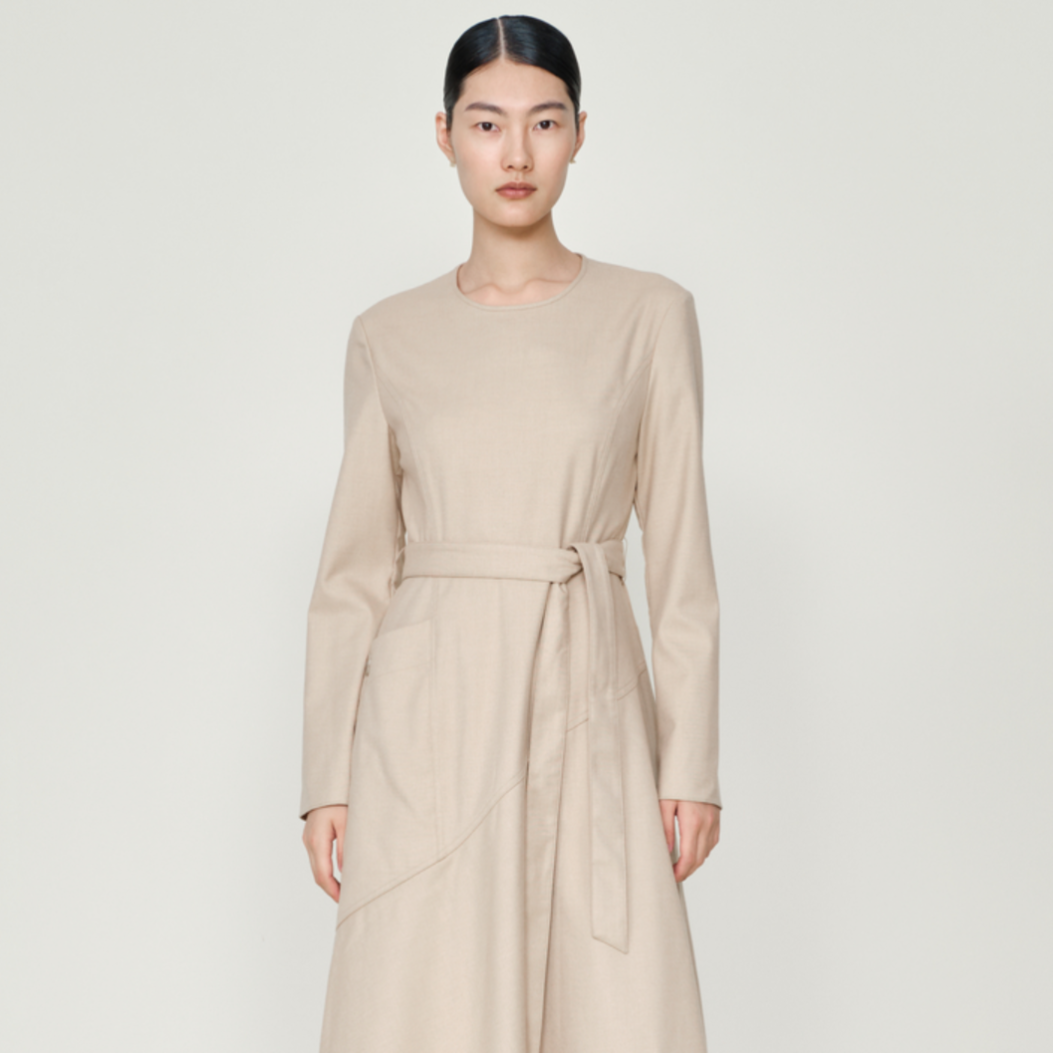 【达人专享】Marisfrolg/玛丝菲尔玛丝菲尔卡其色长袖