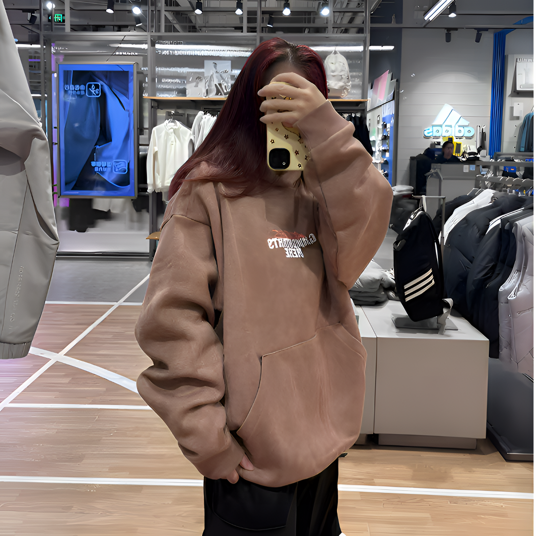 adidas/阿迪达斯舒适运动柔软亲肤长袖情侣加绒连帽卫衣 KC2781