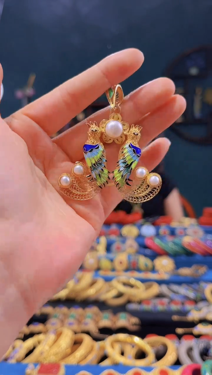 【闪购商品】非遗绝技 花丝有凤来仪吊坠