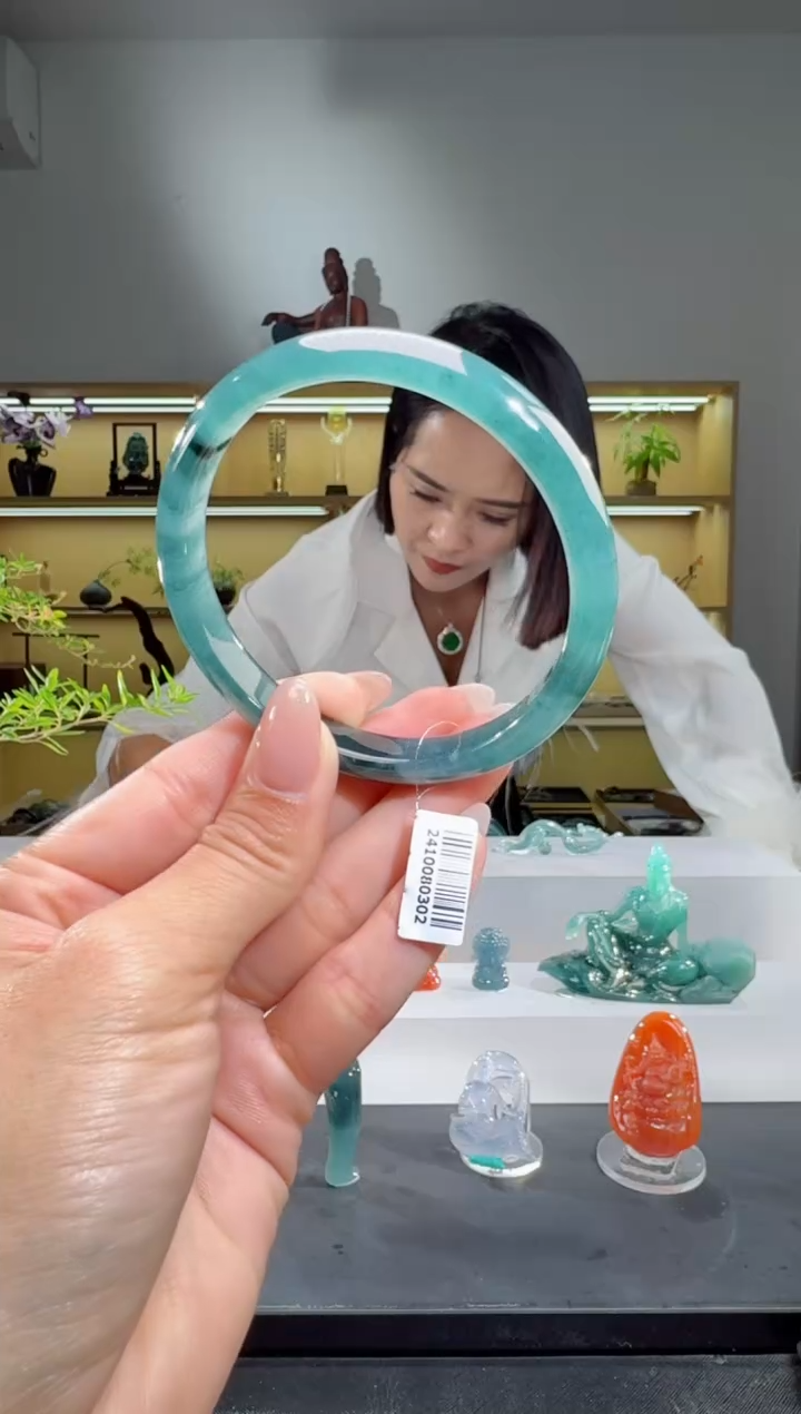 未镶嵌手镯翡翠60.5圈