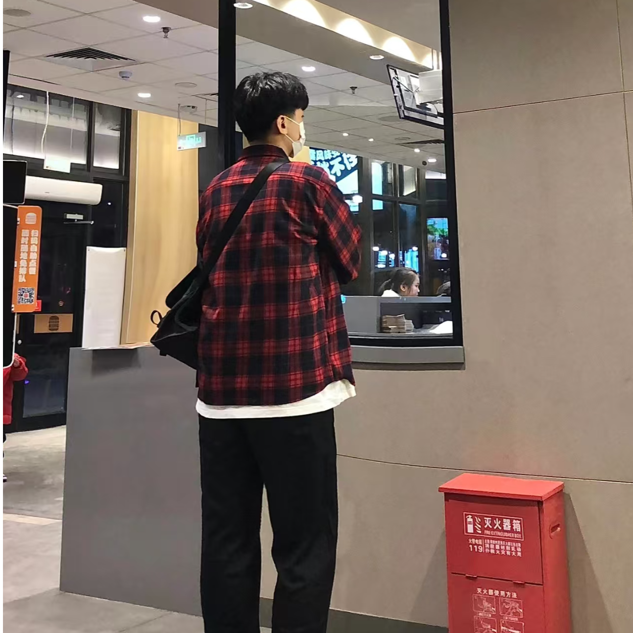 （某牌）男士衬衫秋款长袖百搭时尚款
