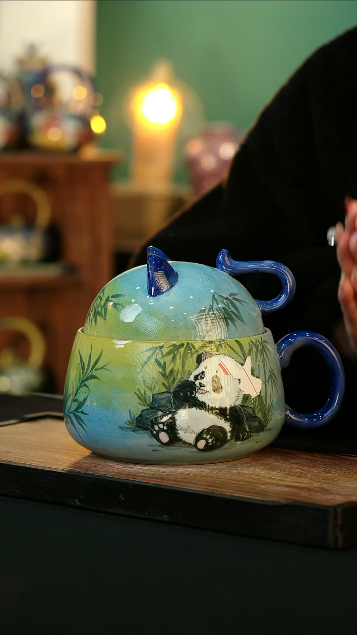 【闪购商品】杯手绘心瓷陶瓷 浮力