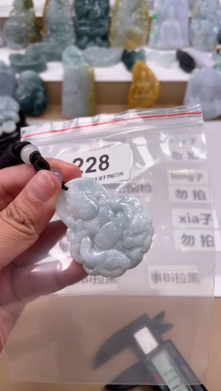 【闪购商品】翡翠颈饰未镶嵌天然缅甸A货翡翠228