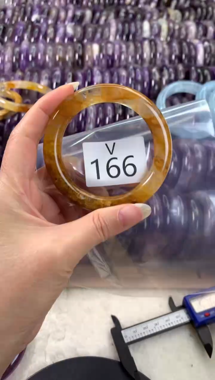 【闪购商品】水晶水晶手镯V未镶嵌166-55