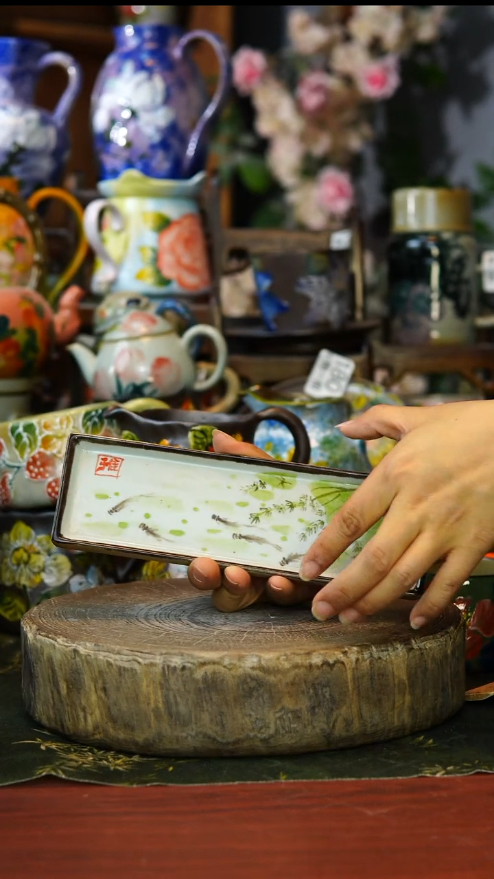 陶瓷186景德镇手工高温釉下彩