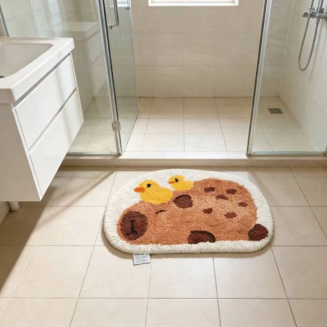 【上新】卡皮巴拉40*60异形吸水卫生间厕所台盆地垫