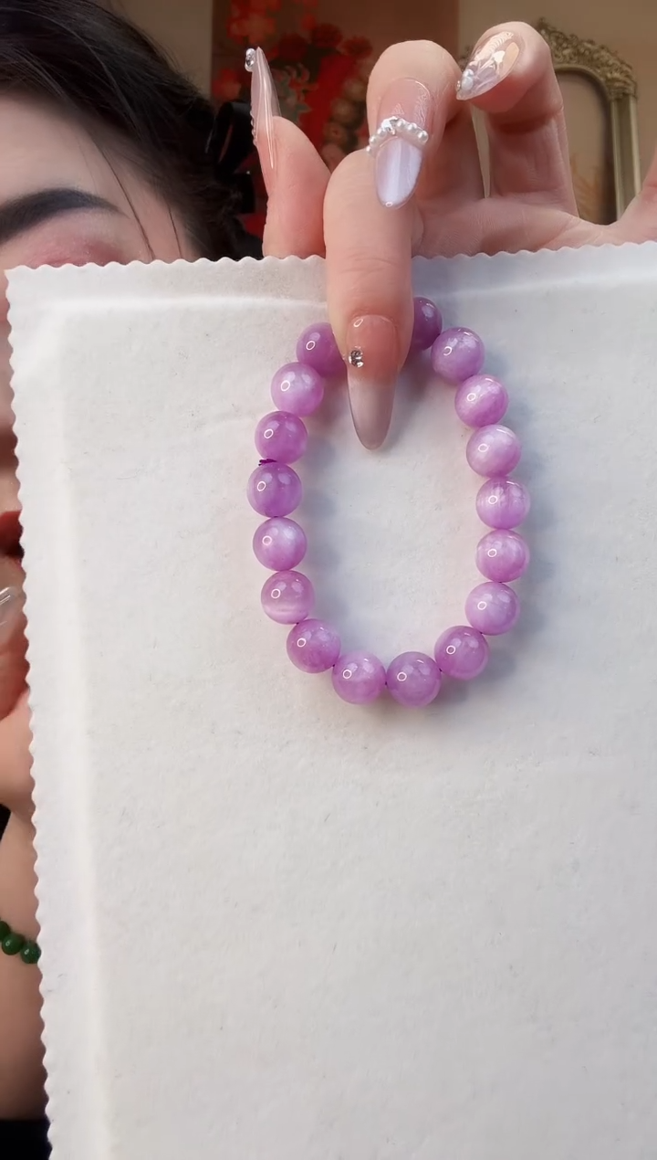 【闪购商品】锂辉石手串未镶嵌手串约11.5mm左右