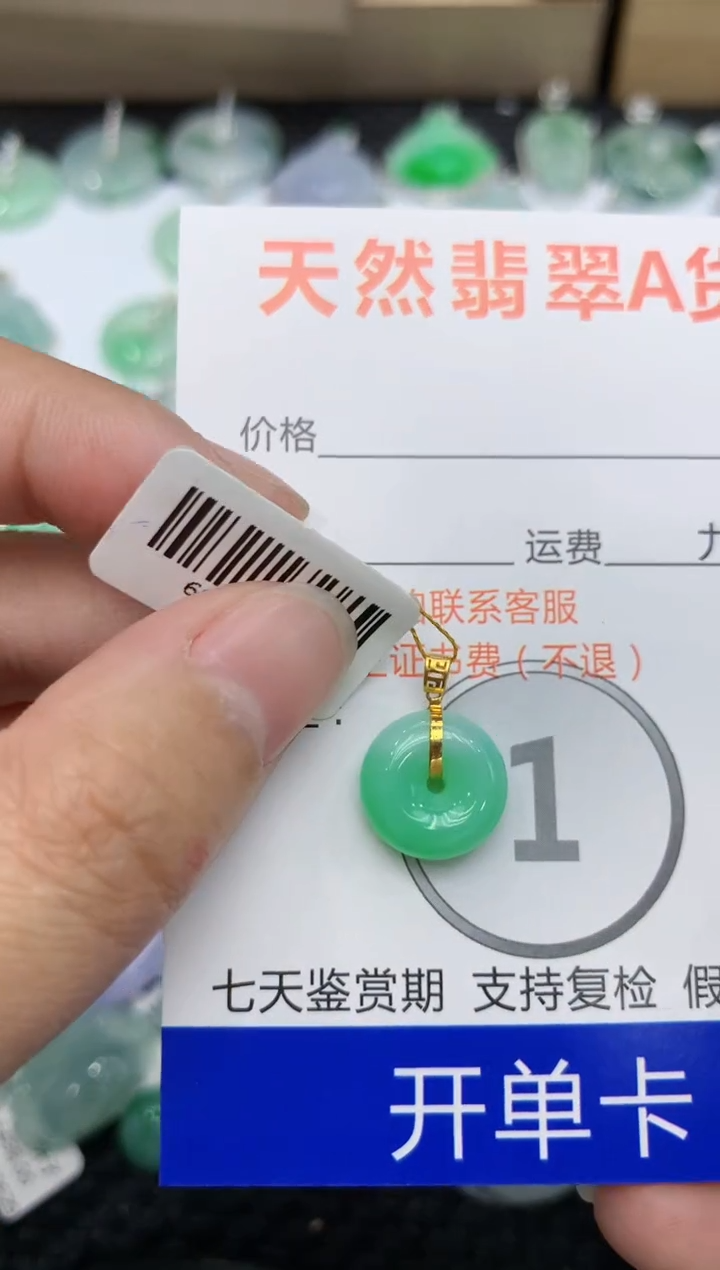 【闪购商品】翡翠颈饰18K金镶嵌111111111111