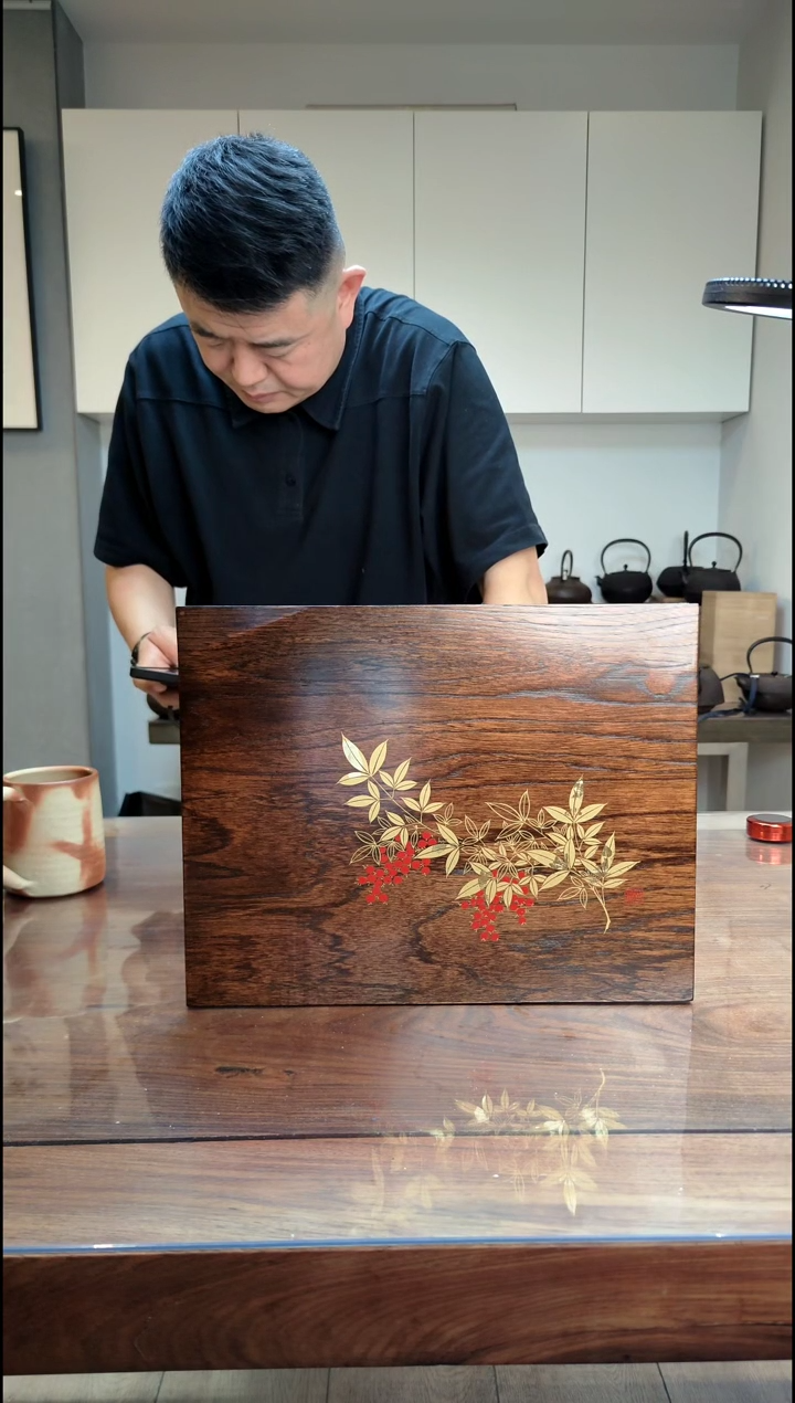 悬***马日本原产漆器方盘