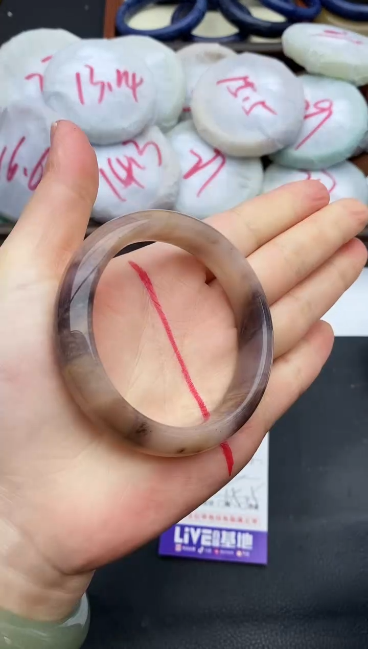 未镶嵌手镯石英质玉10+56.5